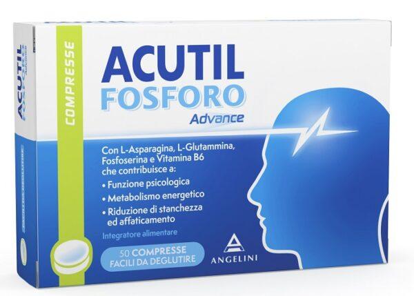 ANGELINI SPA ACUTIL FOSFORO ADVANCE 50 COMPRESSE - INTEGRATORE MENTE
