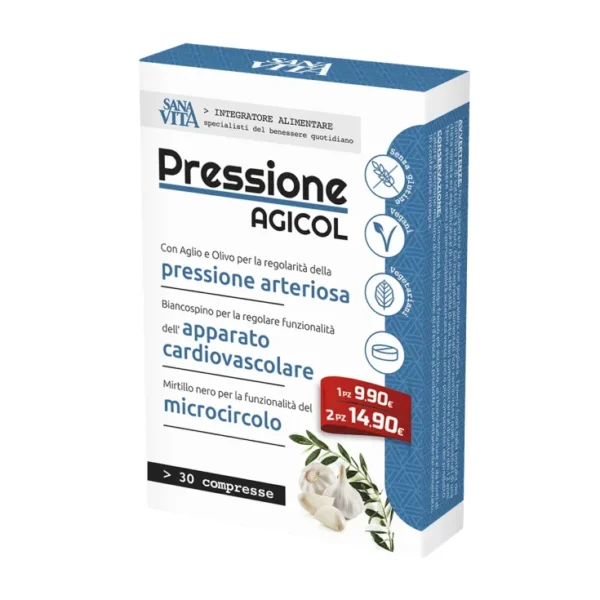 PALADIN PHARMA SPA SANAVITA PRESSIONE AGICOL 30 COMPRESSE - INTEGRATORE PRESSIONE