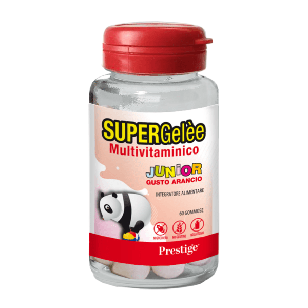 SUPERGELE MULTIVITAMINICO JUNIOR 60 CARAMELLE GOMMOSE - INTEGRATORE VITAMINE